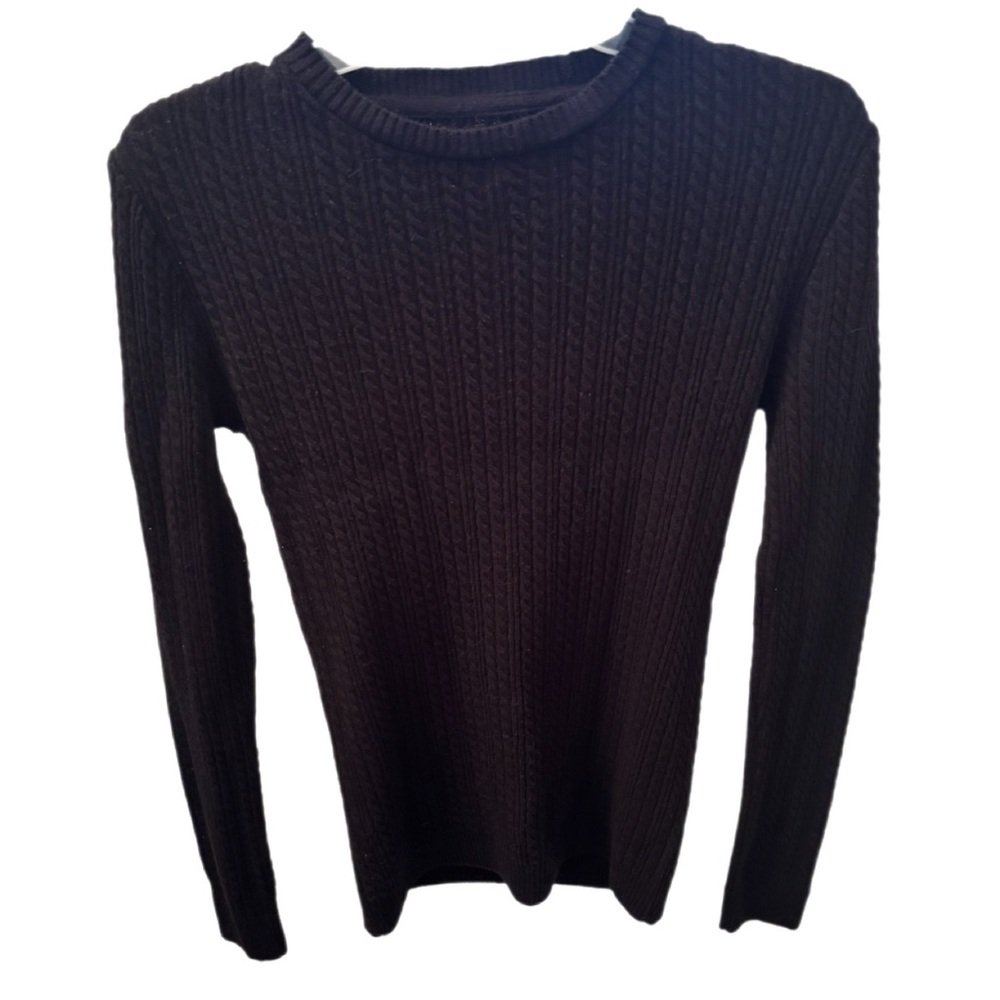 ASOS Black Cable Knit Sweater XS